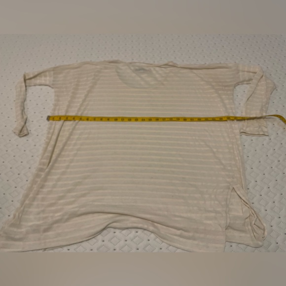 Free People Beach Slouchy Oversized Cream Striped Swim Coverup OS - Picture 5 of 5